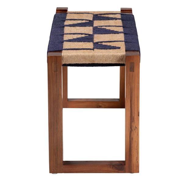 bali & pari Idoya Modern Bohemian Two-Tone Accent Bench