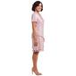 Petite Connected Apparel Short Sleeve Metallic V-Neck Tier Dress - image 4