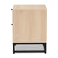 Baxton Studio Ardon Bohemian Light Brown Wood 1-Drawer Nightstand - image 4