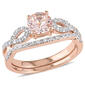 Gemstone Classics&#40;tm&#41; 10kt. Rose Gold Bridal Set - image 1