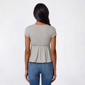 Juniors Madden Girl Square Neck Button Front Babydoll Top - image 2