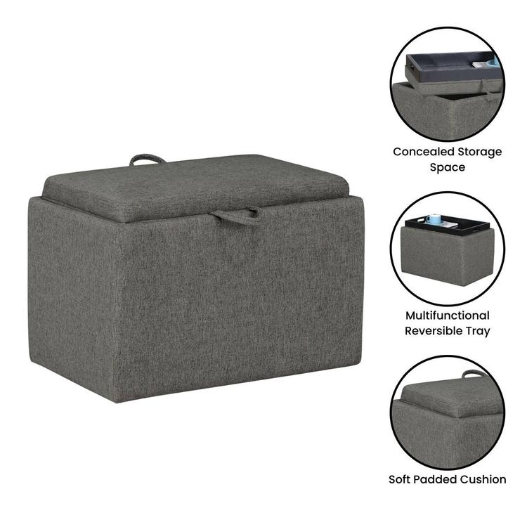 Convenience Concepts Designs4Comfort Accent Storage Ottoman