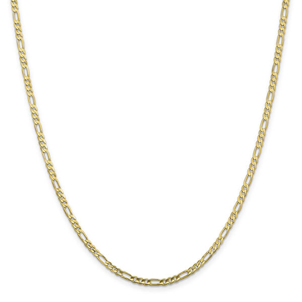 Unisex Gold Classics&#40;tm&#41; 10kt. 3.0mm 20in. Concave Figaro Chain - image 