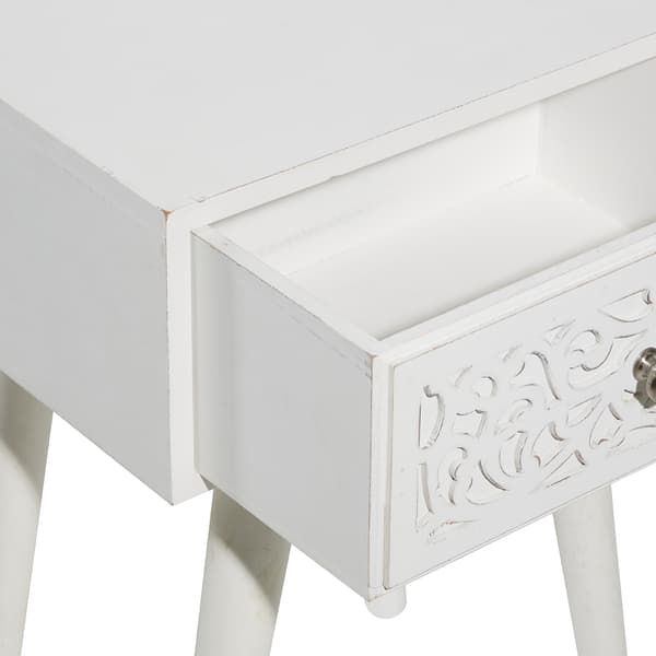 9th & Pike&#174; Wood Carved Side Table