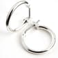 Napier Silver Hinge Hoop Earrings - image 1