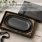 Sango Anderson Black Large Ceramic Serving Platters - Set of 2 - image 6