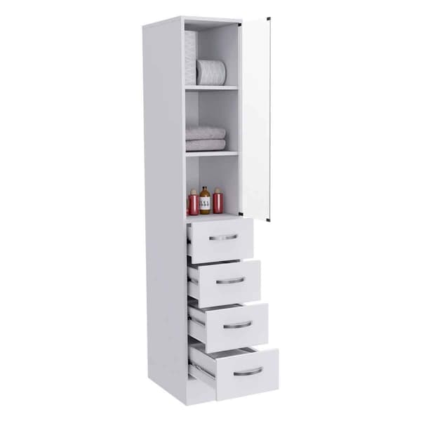 FM FURNITURE Preston Linen Bathroom Cabinet