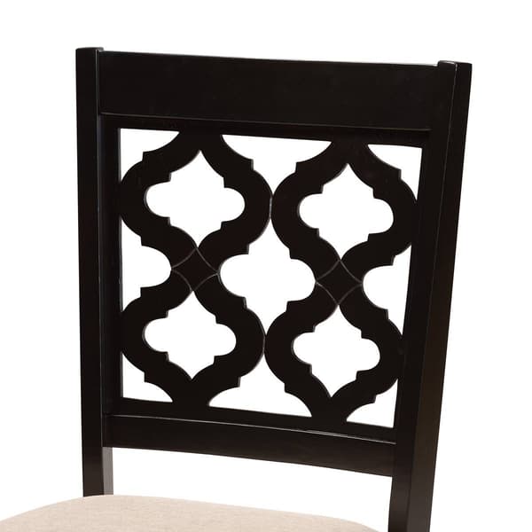 Baxton Studio Ramiro Sand/Dark Brown Wood 5pc. Dining Set