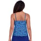Womens American Beach Cool Waves Hanky Hem Tankini Swim Top - image 2