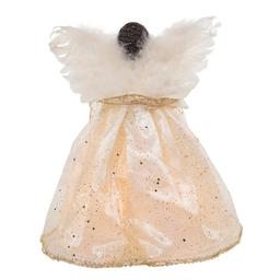 Kurt S. Adler Ivory & Gold African American Angel Treetop