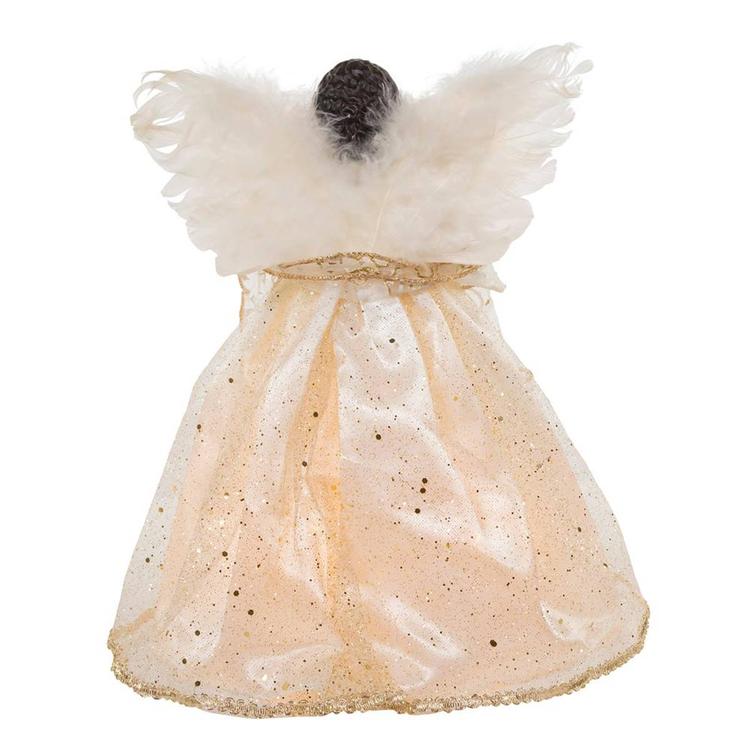 Kurt S. Adler Ivory & Gold African American Angel Treetop