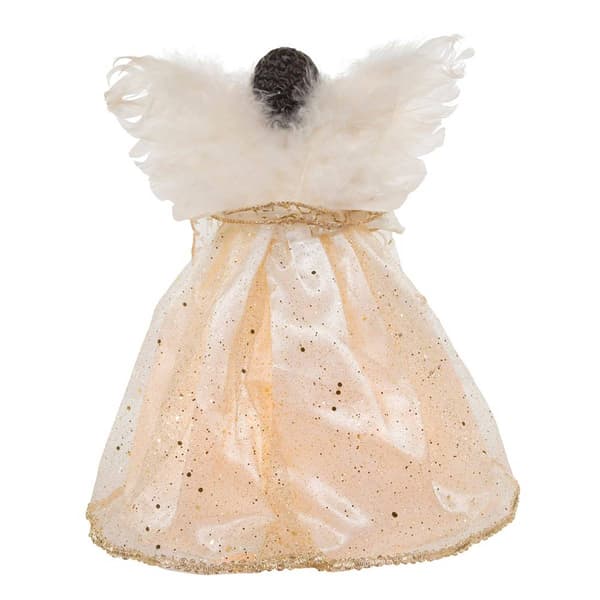 Kurt S. Adler Ivory & Gold African American Angel Treetop