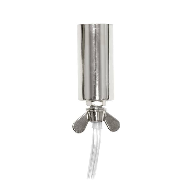 Lalia Home Elipse Medium 10in. Metal/Crystal Round Orb Table Lamp