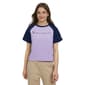 Girls (7-16) Champion(R) Color Block Puffy Floral Logo Tee - image 1