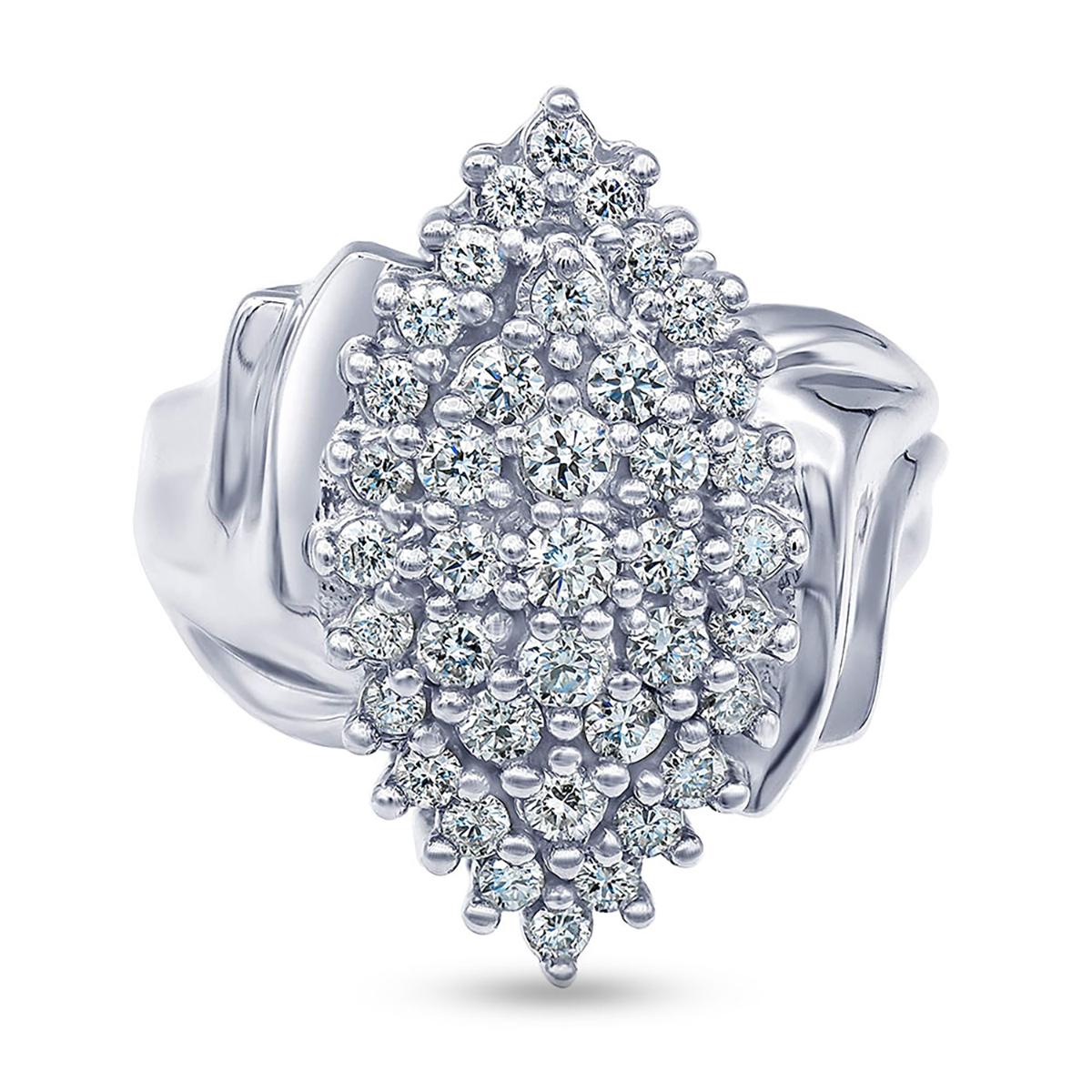 Nova Star® Sterling Silver 1ctw. Lab Grown Diamond Statement Ring