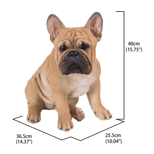Hi-Line Gift Squatting French Bulldog Garden Statue