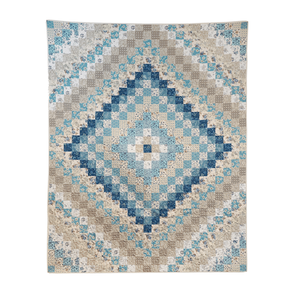 Donna Sharp Blue Diamond Quilted Throw Blanket