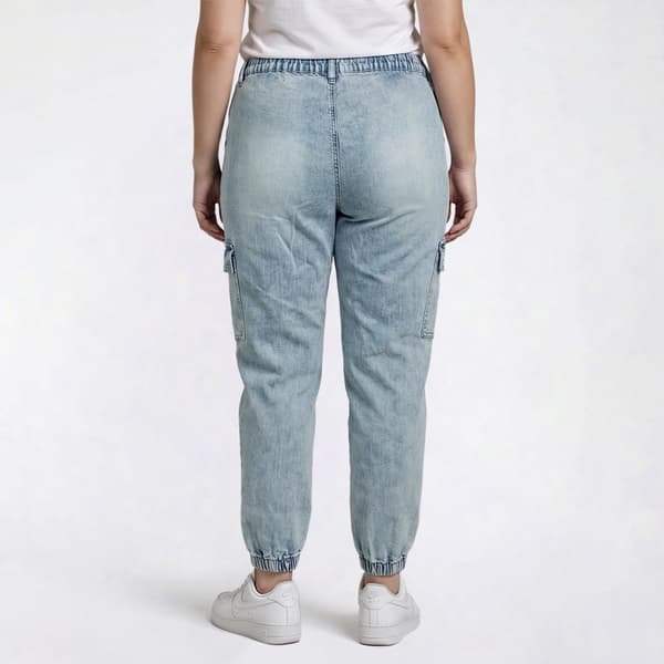 Juniors Plus Madden Girl Denim Cargo Joggers