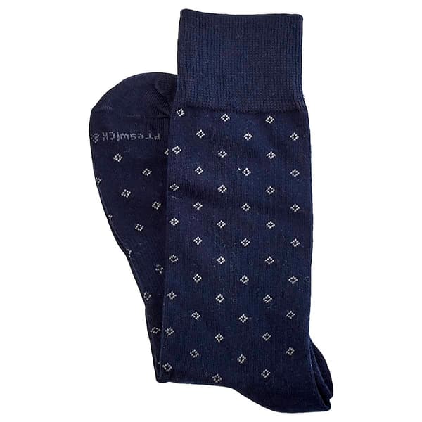 Mens Preswick & Moore Neat Diamonds Crew Socks - image 