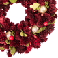 Northlight 9.5in. Red & Gold Pinecone & Ornament Christmas Wreath - image 4