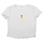Girls (7-16) No Comment Short Sleeve Pineapple Embroidered Tee - image 1