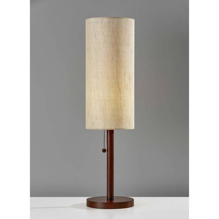 9th & Pike® 31in. Beige Shade Wood Standard Table Lamp