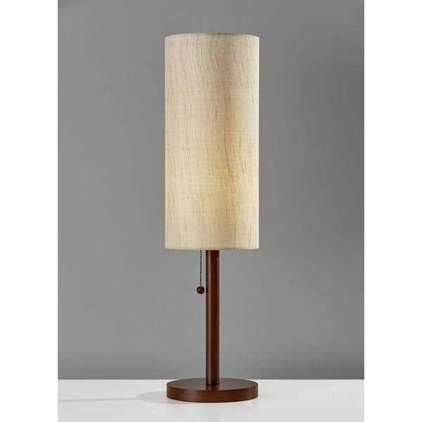 9th & Pike&#174; 31in. Beige Shade Wood Standard Table Lamp