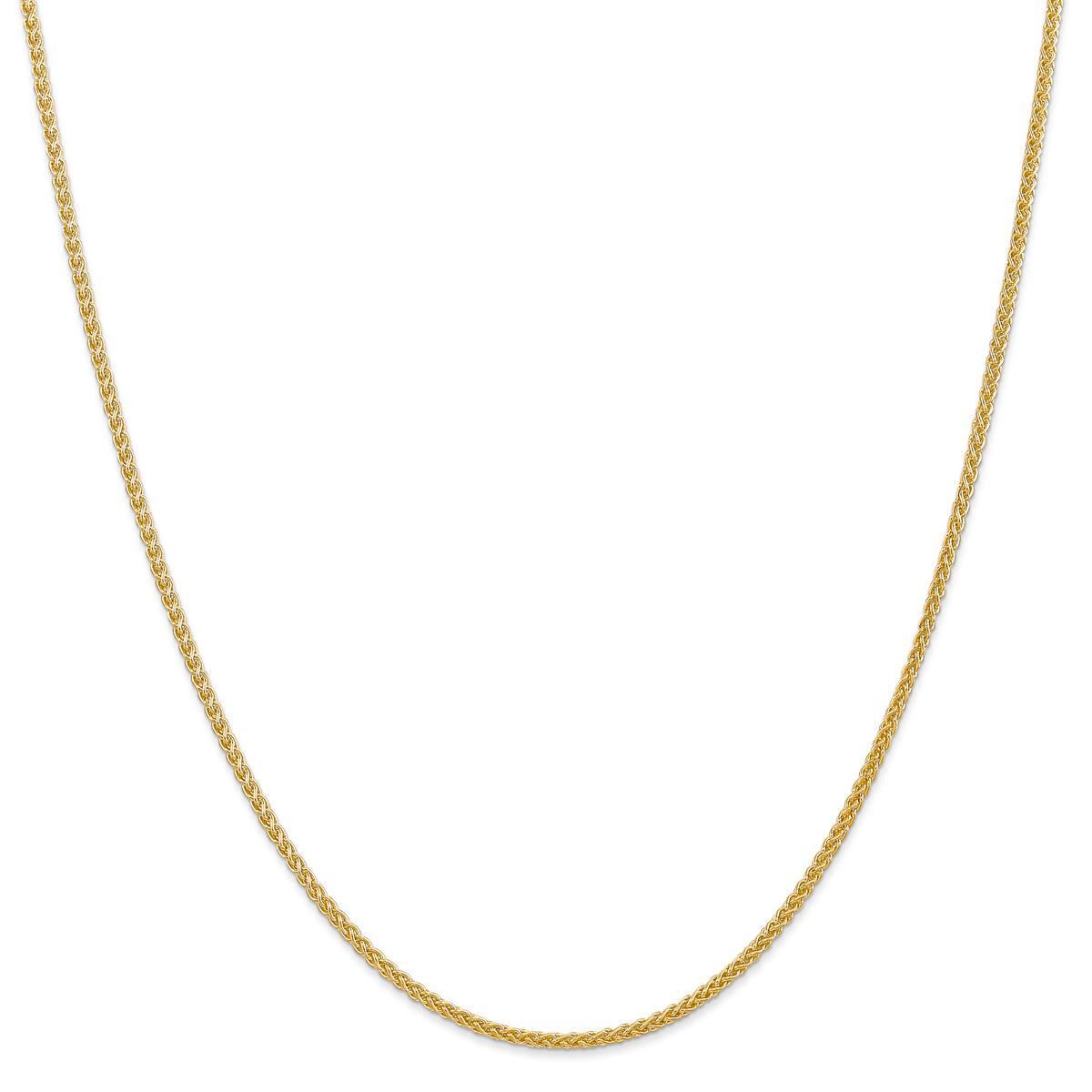 Gold Classics™ 2.00mm. 14kt. Semi-Solid Wheat Chain...