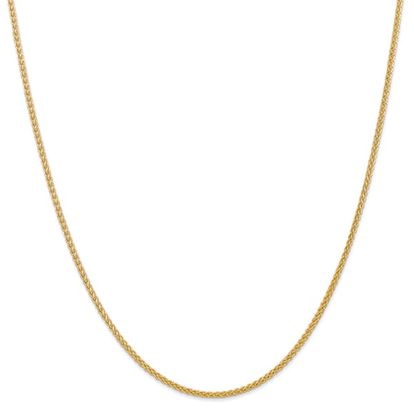 Gold Classics&#40;tm&#41; 2.00mm. 14k Semi-Solid Wheat Chain Necklace - image 