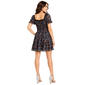 Juniors Angie Short Sleeve Lace Trim Gauze Tier Dress - image 3