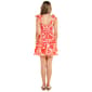Juniors Crystal Doll Tie Shoulder Floral Smock Tier A-Line Dress - image 3