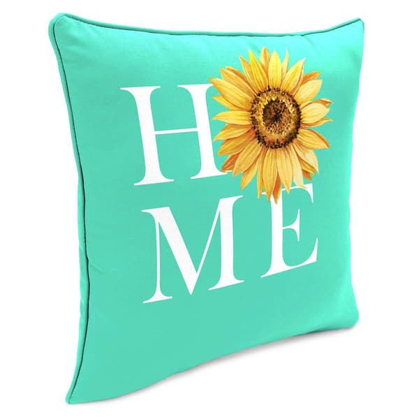 Jordan Manufacturing Home Sunflower Outdoor Throw Pillow