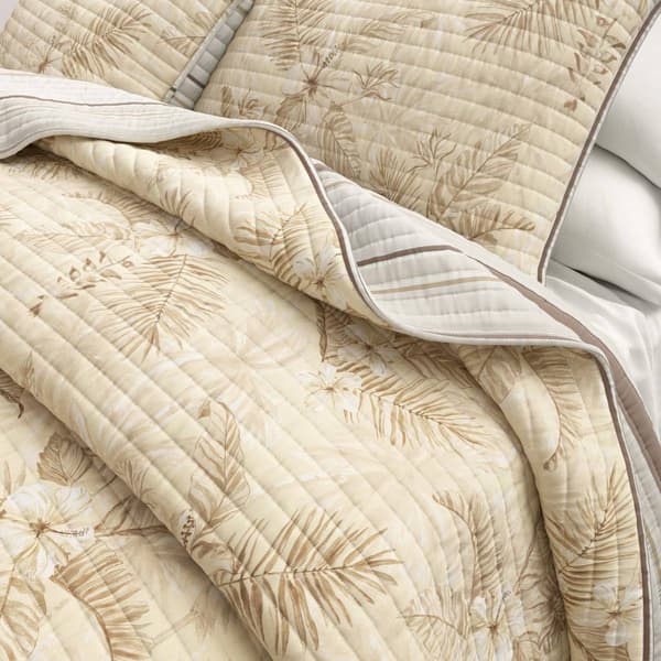 FreshFolds Mendocino 3pc. Reversible Tropical Floral Quilt Set