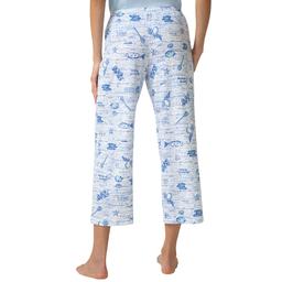 Plus Size HUE® Mediterranean Table Pajama Capris
