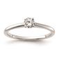 Pure Fire 14kt. White Gold Solitaire Lab Grown Diamond Ring - image 1