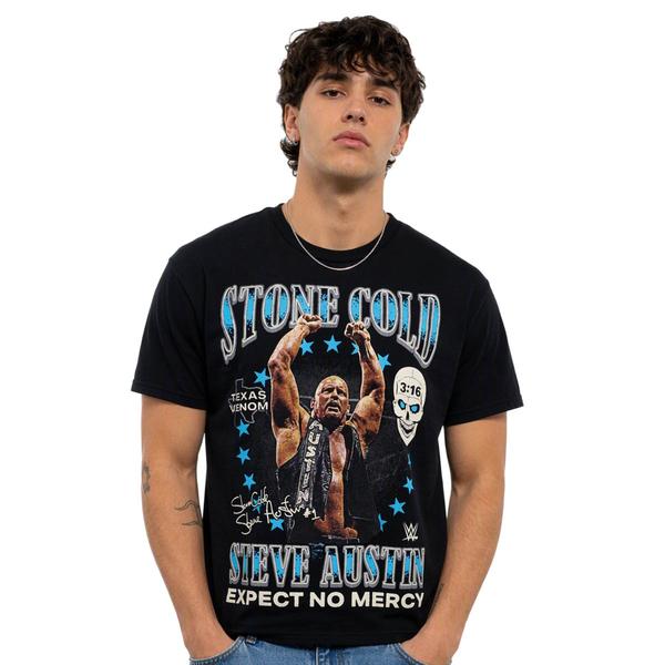 Young Mens WWE(R) Stone Cold No Mercy Graphic Tee - image 