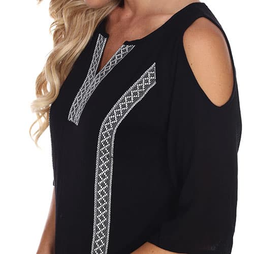 Womens White Mark Marybeth Embroidered Short Shift Dress