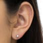 Diamond Classics&#8482; Sterling Silver 1/10ctw. Stud Earrings - image 3