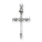 Unisex Gold Classics&#40;tm&#41; 14kt. White Gold Nail Cross Pendant - image 1