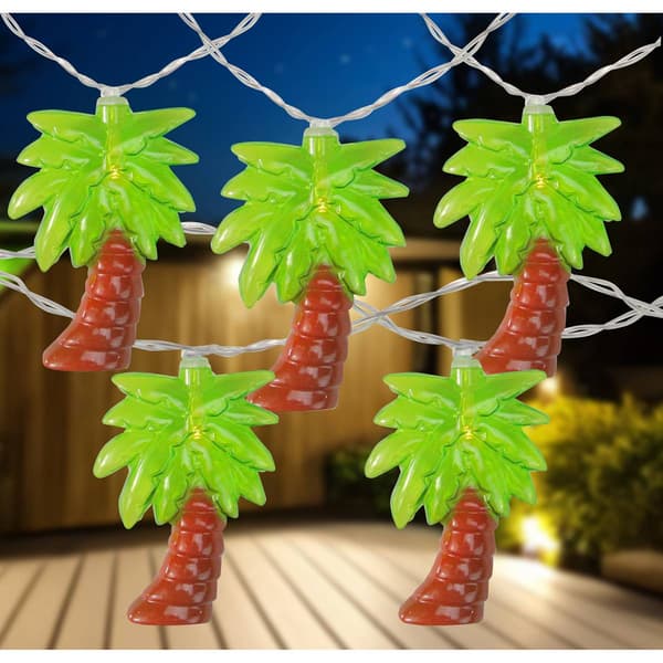 Northlight Seasonal 10pk. Palm Tree Summer LED String Lights