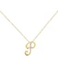 Accents by Gianni Argento Gold Initial P Pendant Necklace - image 1