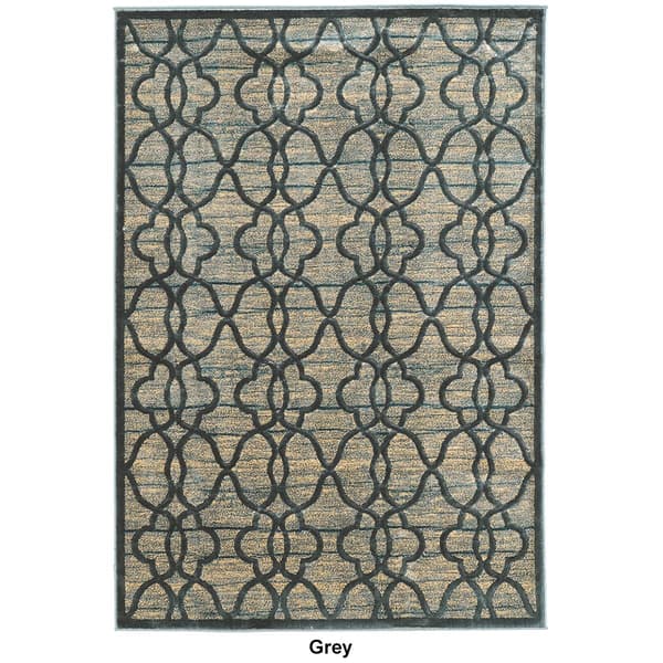 Linon Home Decor Company Platinum Raw Iron Accent Rug - 2x3