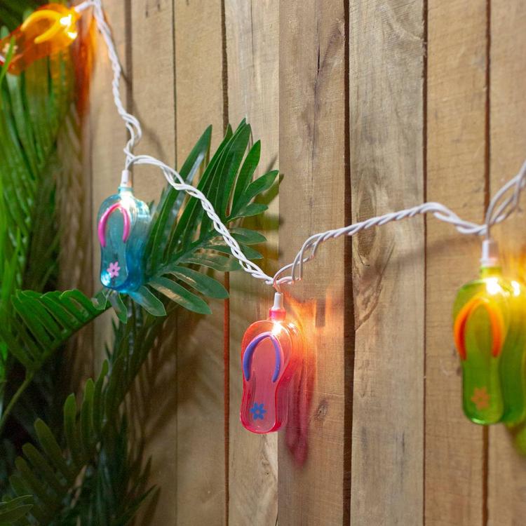 Northlight Seasonal 10ct. Summer Flip Flop Novelty String Lights