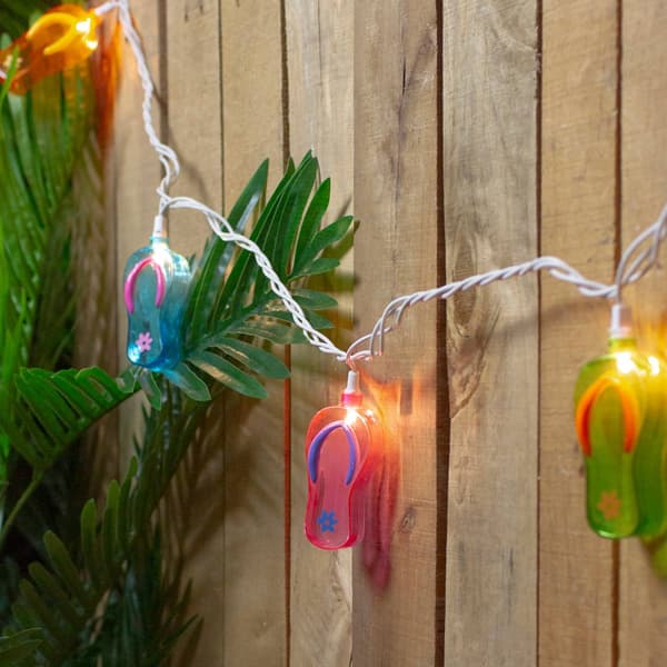 Northlight Seasonal 10ct. Summer Flip Flop Novelty String Lights