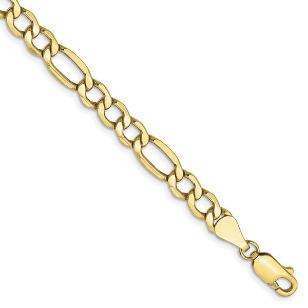 Mens Gold Classics&#40;tm&#41;10kt. 4.1mm 5.35mm 7in. Figaro Chain Bracelet