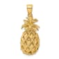 Unisex Gold Classics&#40;tm&#41; 14kt Gold 3D Textured Pineapple Charm - image 1