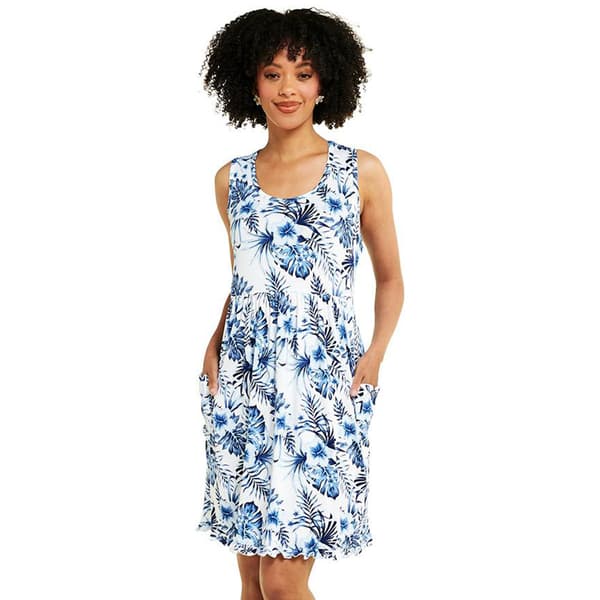 Womens Rene Rofe&#40;R&#41; Hibiscus Tank Nightgown