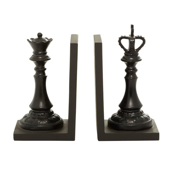 9th & Pike&#174; King and Queen Chess Piece Bookend Pair