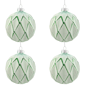 Northlight 4ct. Harlequin Christmas Glass Ball Ornaments - image 2