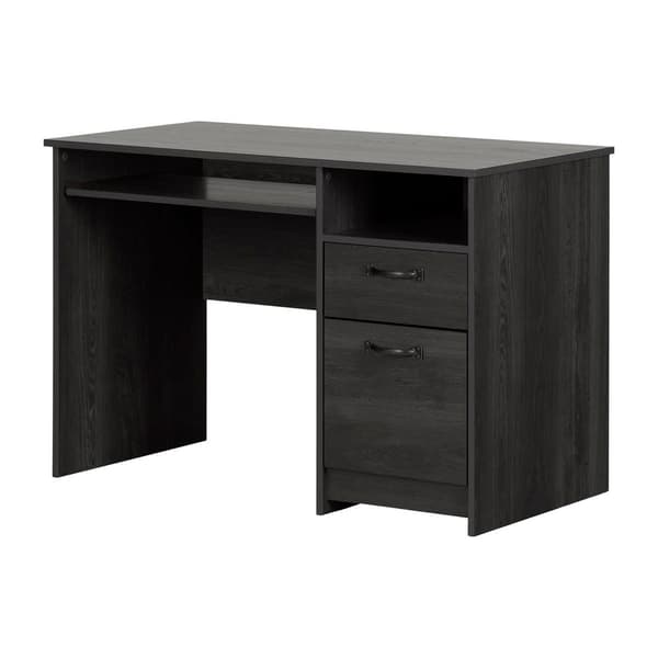 South Shore Tassio Gray Oak 2-Drawer Kids Desk